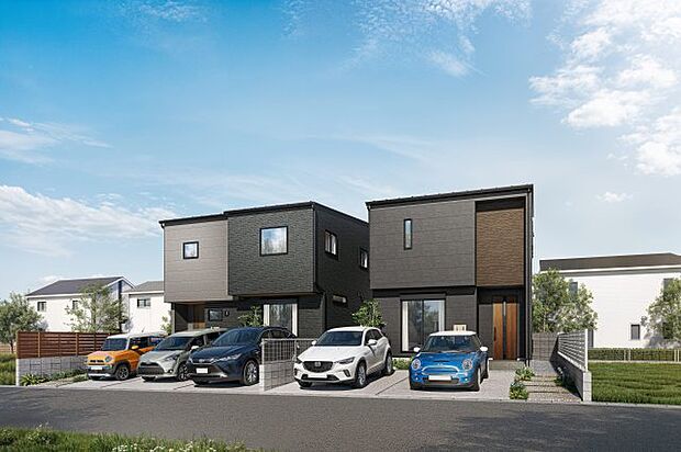 【前面道路を含む現地写真】　 前面道路幅員は約６ｍ！　駐車は並列2台可能です！