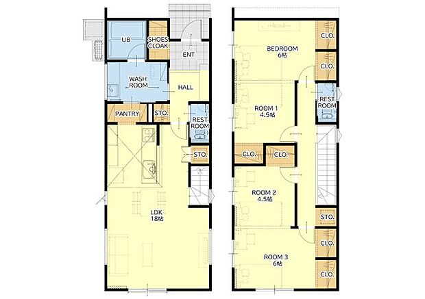 間取り　32坪　4SLDK