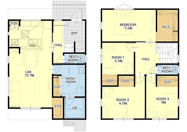 間取図　32坪　4LDK