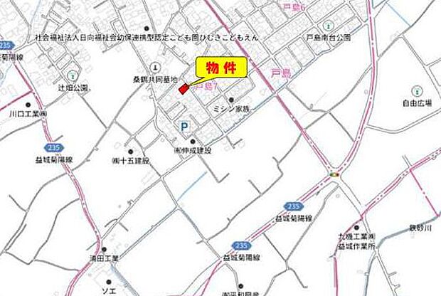 カーナビ：熊本市東区戸島７丁目１８-１１付近
