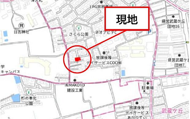 ■カーナビ：菊陽町武蔵ヶ丘北１丁目２３-２３付近