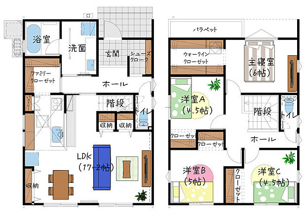3号地：間取り