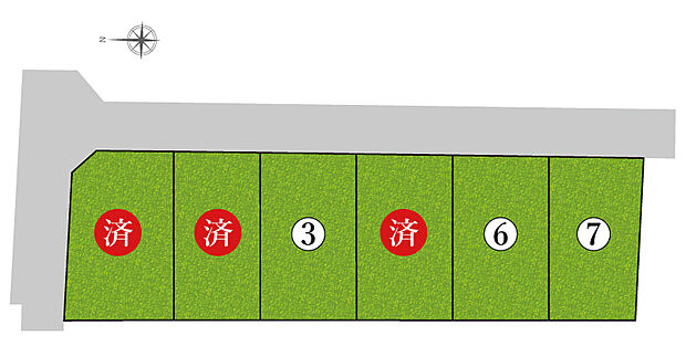 ※分筆登記前につき、土地面積は予定面積となります。