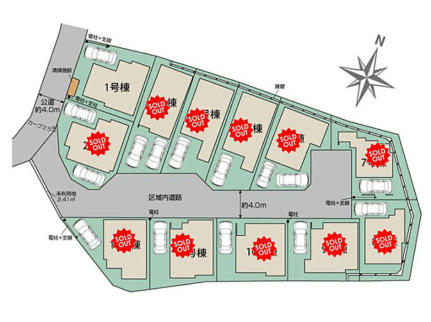  朝霞市根岸台7丁目12棟区画図