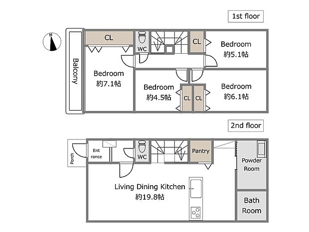 【C号棟参考プラン】建物込5,480万円、土地面積107.94m2、建物面積102.16m2（期間限定！建物フリープランにつき、お客様のご要望をお聞かせください！）