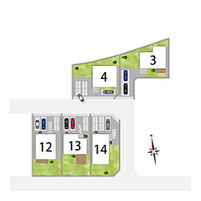 【残り3区画】60坪以上のゆとりある分譲地
215.88m2（65.30坪）～223.85m2（67.71坪）
1,029万円～1,322万円 