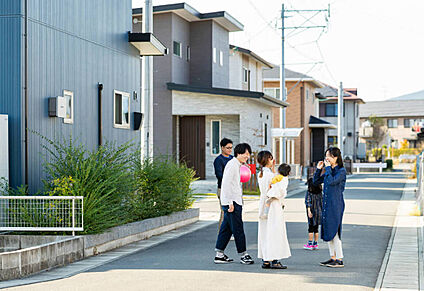 子育て世帯の多いアネシスの分譲地