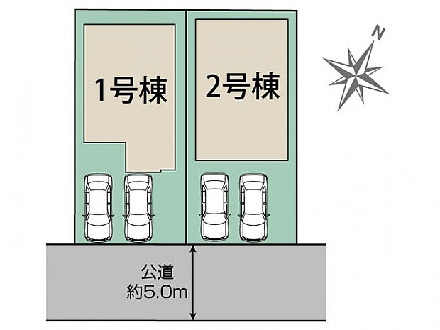 糟屋郡篠栗町和田4丁目2棟 区画図