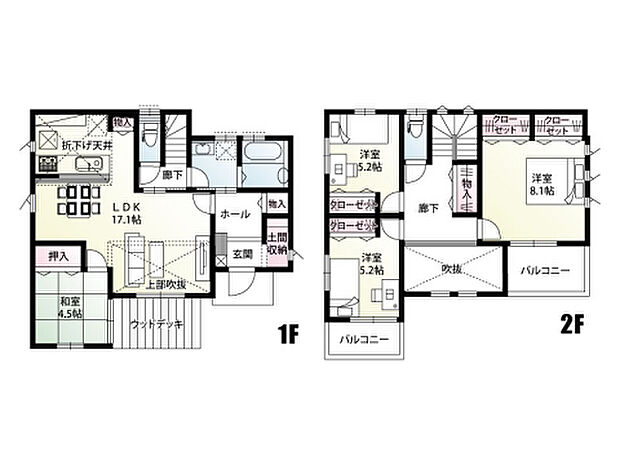 さいたま市緑区三室 4LDK あったらいいな~を詰め込んだ間取り