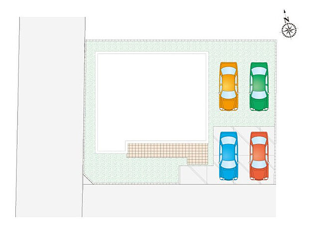 【3LDK】駐車4台可能！ポストには宅配ボックス搭載。非対面かつ不在時の受け取りもラクラク！