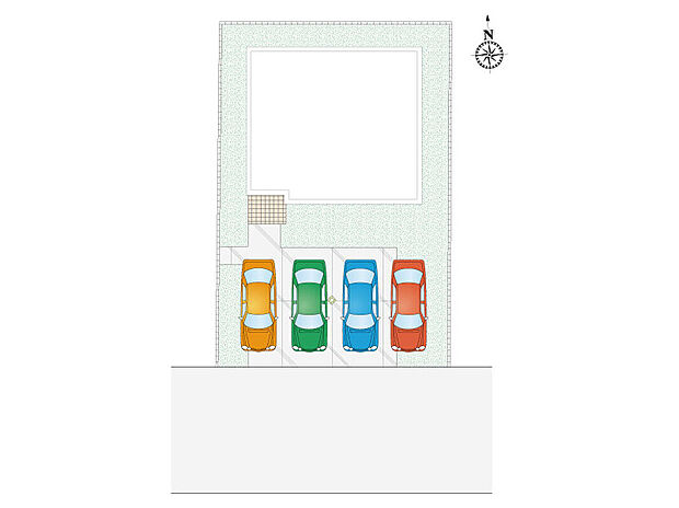 【4LDK】4台駐車可能です！
時間を有効活用できる宅配ボックス付き！
