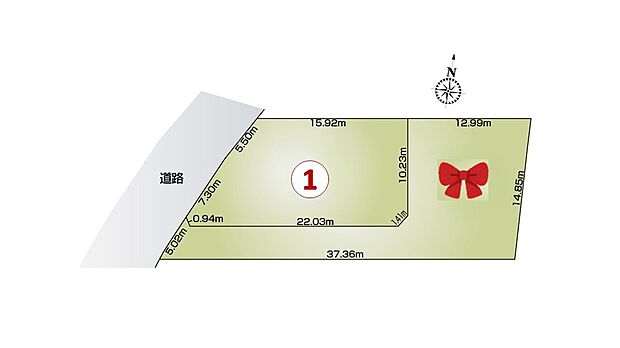 【【全体区画図】】全2区画の分譲地