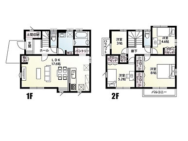 ＼鴻巣駅徒歩5分の駅近・全居室フローリング☆・。／

*POINT*　3/2～100万円DOWN！【2026年1月完成】
■パントリー・土間収納
□耐震×制震住宅　Kダンパー搭載
■都市ガス・本下水
□LDK17.6帖・リビングカウンター
■全居室収納・WIC・食洗機

*LIFE*
◆田間宮小学校　徒歩23分
◆鴻巣西中学校　徒歩14分
◆セブンイレブン　徒歩5分
◆逆川公園 