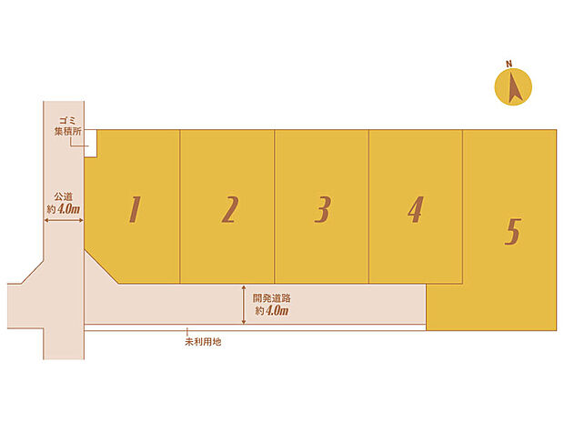 【【全体区画図】】1号棟　角地