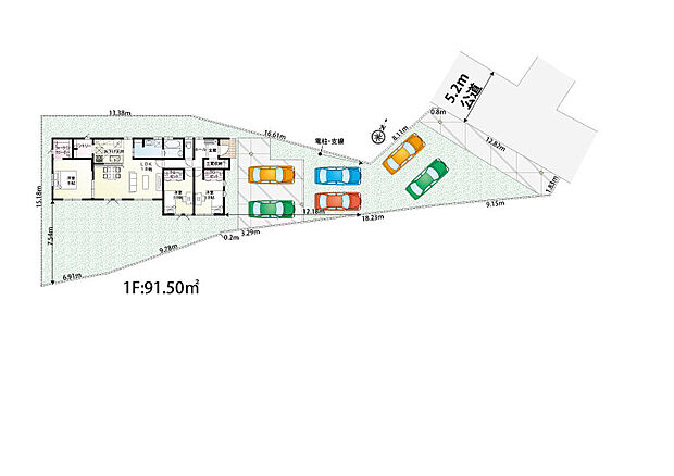 【3LDK】カースペース６台分！お友達が来ても困らない自慢の駐車スペースです。