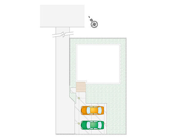 【4LDK＋1S(納戸)】並列2台駐車可能です！
時間を有効活用できる宅配ボックス付き！