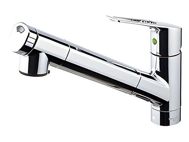 【【Bb(トクラス)浄水器内蔵シャワー混合水栓】】浄水・整流・シャワーの切り替えは、ヘッド部先端のハンドルをひねるだけ、調理中でも素早く浄水が使えます。
シャワーヘッド部分を引き出すことで、シンクのお手入れや給水がスムーズにおこなえるホース式です。