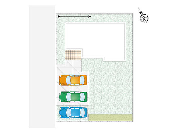 【4LDK】並列3台駐車可能です！
時間を有効活用できる宅配ボックス付き！
