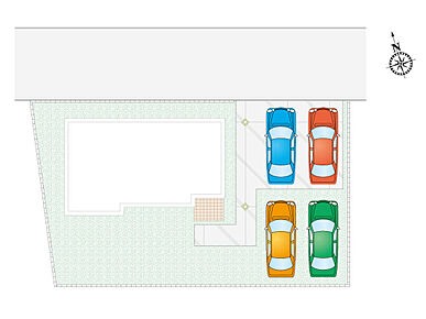 4台駐車可能です！
時間を有効活用できる宅配ボックス付き！ 