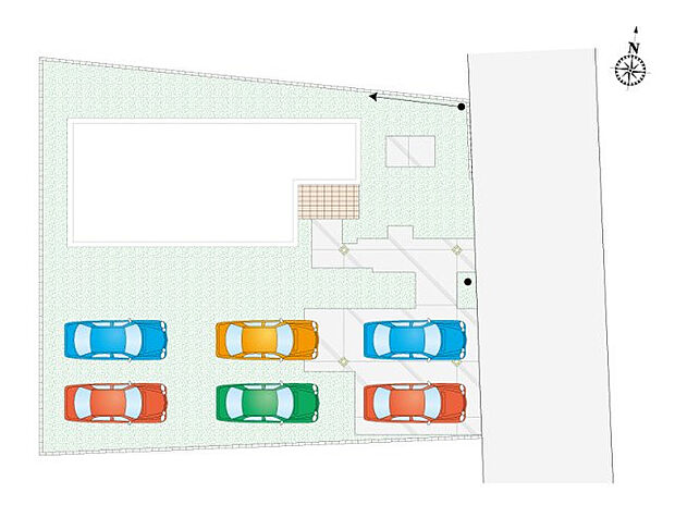 【4LDK＋1S(納戸)】最大6台駐車可能です！お庭スペースはご自身のライフスタイルに合わせて活用できます♪
時間を有効活用できる宅配ボックス付き！