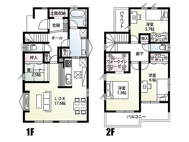【3LDK】『POINT』
【2026年9月完成予定】
■ウォークインクローゼット・主賓室7.5帖
□耐震×制震住宅 Kダンパー搭載
■20.1帖LDK(2.5帖畳コーナー)
□タッチレス水栓・食洗器
■カップボード
『LIFE』
◆加治小学校 徒歩5分
◆加治中学校 徒歩21分
◆ベルク緑町店 徒歩分
◆西武池袋線「飯能駅」徒歩12分