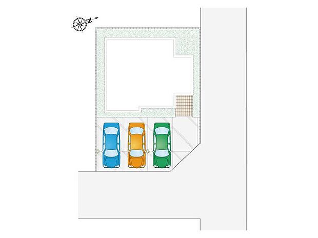 【5LDK】市街化区域にある46坪の土地で、お手入れしやすい広さです!駐車スペースは3台可!急な来客にも困りません!
