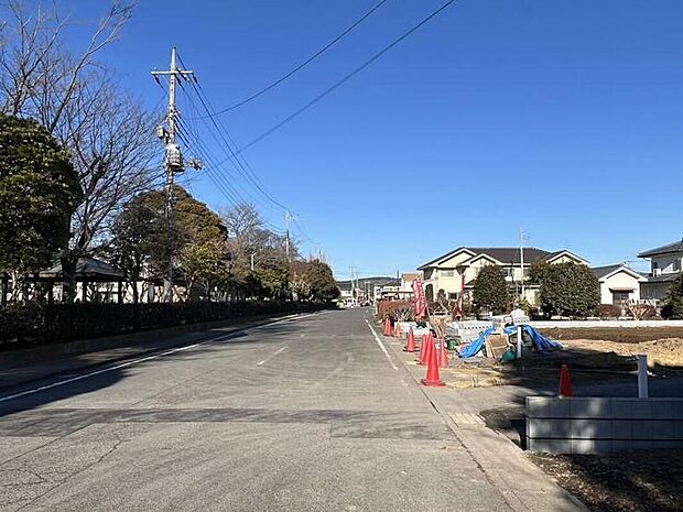 【【前面道路】】西側9.1ｍの公道に接道しています。(2026年1月撮影)