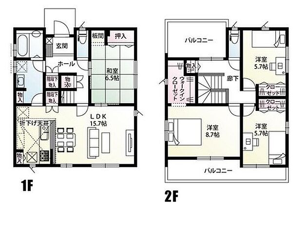 【4LDK】洗面室は玄関ホールから出入り可能で、帰宅後すぐに手洗いうがいができ衛生的です！そのままキッチンへとつながる動線が家事の時短にも役立ちます♪