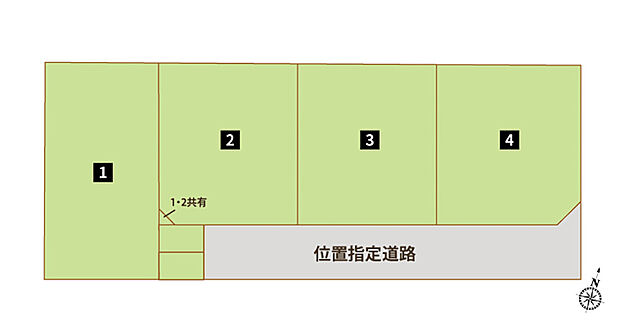 【【全体区画図】】敷地面積56坪~65坪!ゆとりある敷地で快適な暮らしを実現します♪