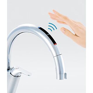 【設備画像：リクシル、タッチレス水栓】