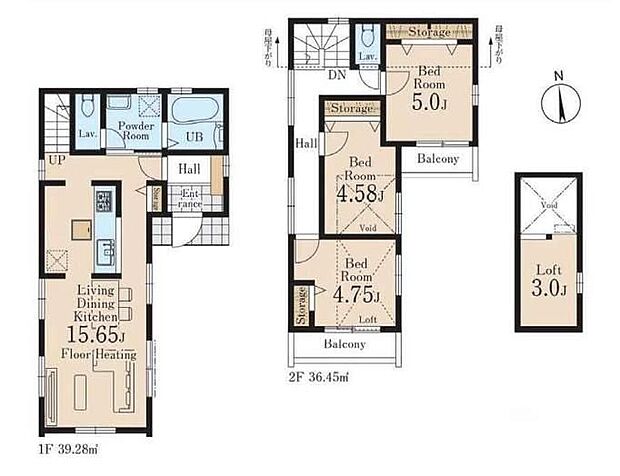 (4号棟)、価格8890万円、3LDK、土地面積79.61m2、建物面積75.73m2