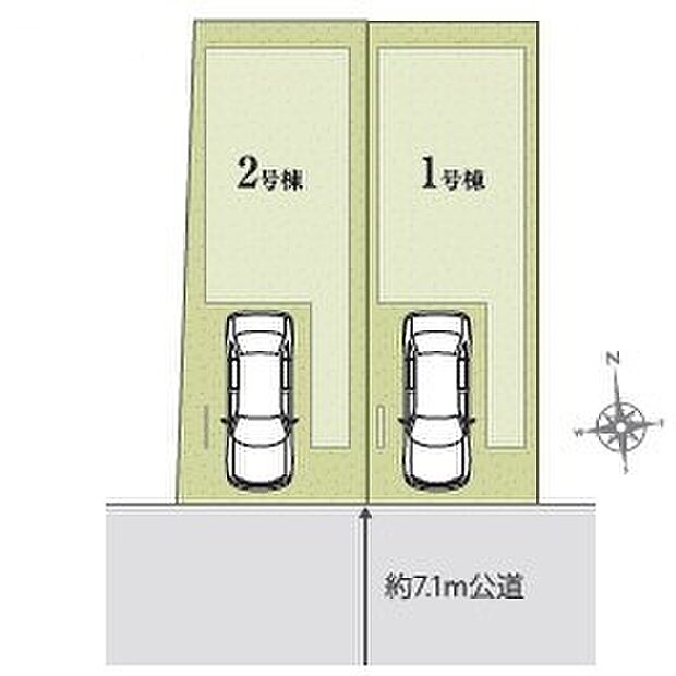 【‐】陽当りの良い道路に面したお住まい。道路幅も7m超で開放感たっぷり♪