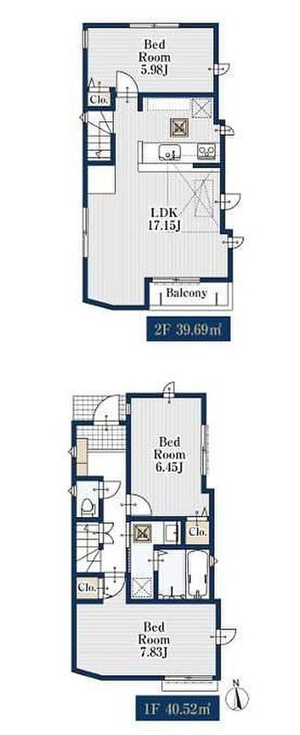 【3LDK】2階リビングは陽当たり・風通し共に良好で、ご家族みんなで過ごす空間をより居心地良くしてくれます。