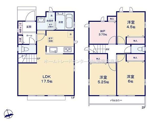 【3LDK+S】カウンターキッチンを採用した3SLDKプラン!お食事の準備をしながらご家族との会話を楽しめます。
