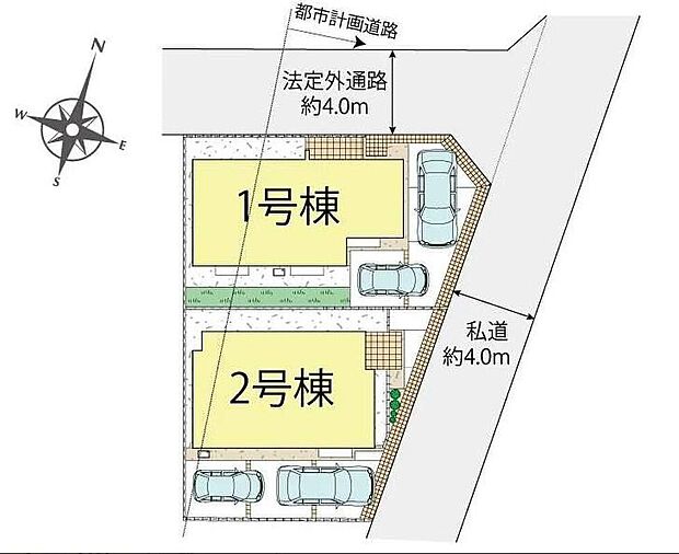 【全体区画図】住環境良好な人気の低層住居専用地域に立地しております。守られた環境は、お子様との暮らしにもおすすめです。