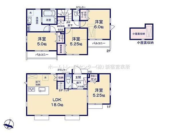 【4LDK】光と風を呼び込む全室南東向き♪隣り合う洋室を開放すれば23帖超の大空間リビングになります!