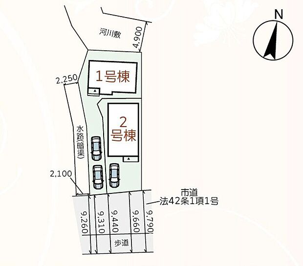 〈2号棟〉☆リビング☆2階リビングで日当たり・通風良好♪大切なご家族のプライバシーを守れます♪