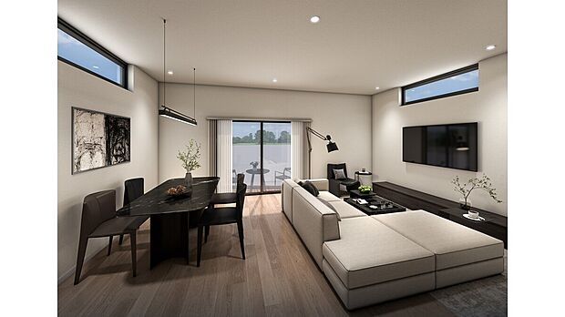 【リビング２０帖】天井高２．８ｍ