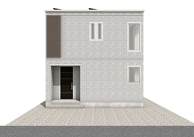 【No.1】外観パース（※パースは図面を基に描いていますので、実際と多少異なる場合があります。）