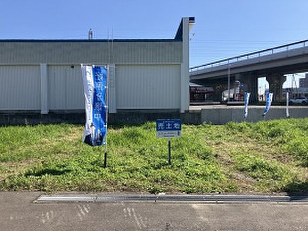 【区画2】正面：132.75m2(40.15坪)の整形地（2025年9月撮影）