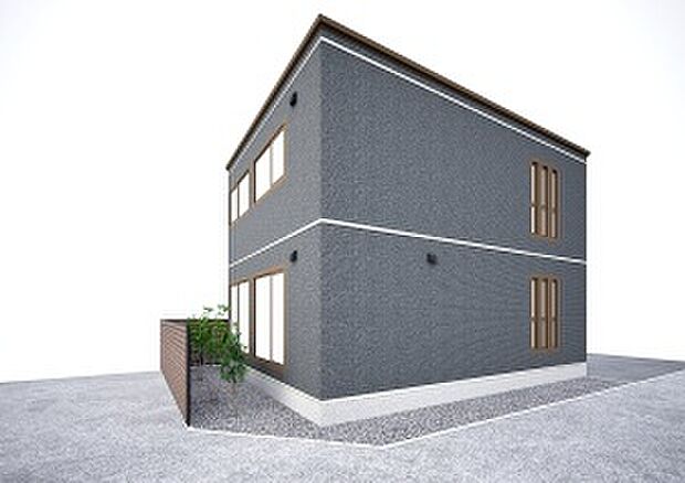 【【No.2】外観パース】※パースは図面を基に描いておりますので、実際と多少異なる場合があります。