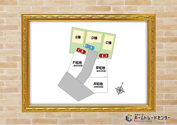 ☆全体区画図☆
カースペースございます。
全棟陽当り良好♪