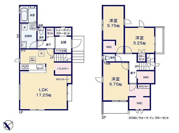 (２号棟)、価格3499万円、3LDK、土地面積108.64m2、建物面積98.75m2