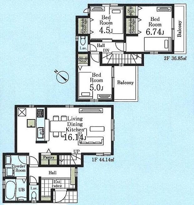 (１号棟)、価格4080万円、3LDK、土地面積101.97m2、建物面積80.99m2
