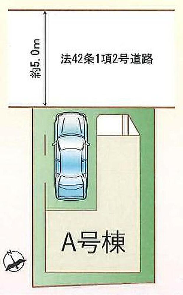 ☆全体区画図☆
ビルトイン車庫ございます。