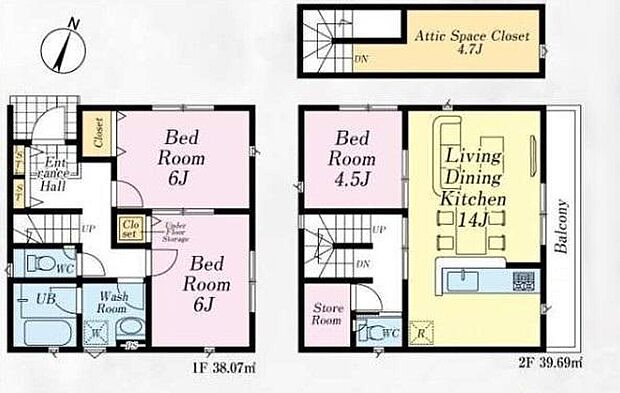 (2号棟)、価格3130万円、3LDK+S、土地面積78.22m2、建物面積77.76m2