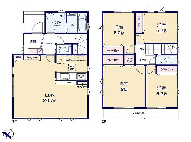 (1号棟)、価格4099万円、4LDK、土地面積100.04m2、建物面積103.51m2