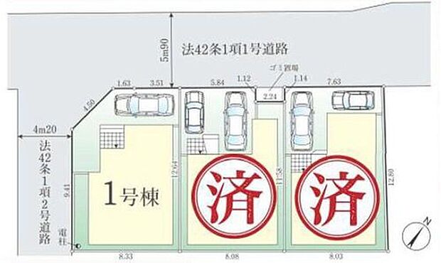 ☆全体区画図☆
カースペースございます。