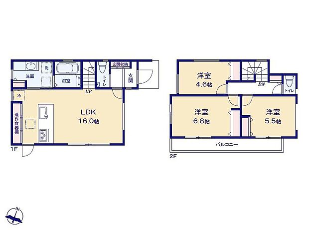 価格3980万円、3LDK、土地面積100.1m2、建物面積79.69m2