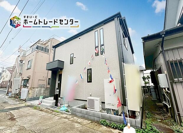 ☆外観の様子☆オール電化、太陽光パネル設置物件です♪住宅性能表示「建設」「設計」Ｗ取得♪豊富な収納が嬉しい新築戸建てです♪
